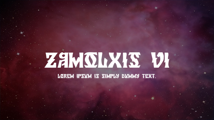 Zamolxis VI Font