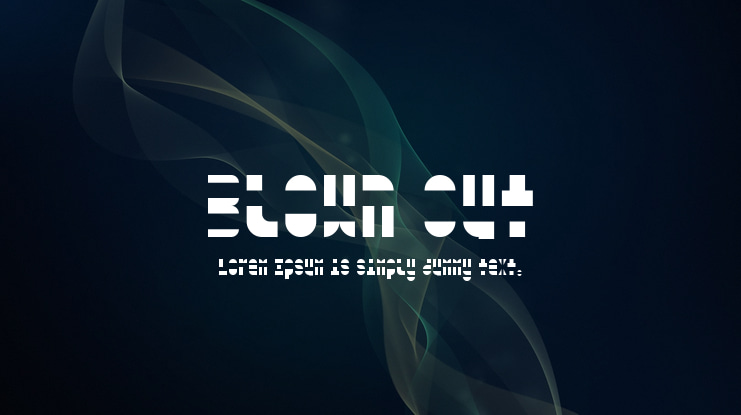 Blown Out Font