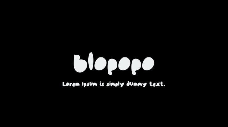 blopopo Font