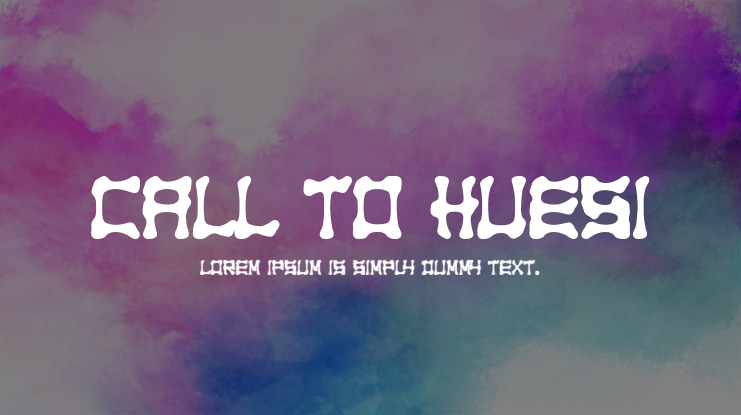 Call to Huesi Font