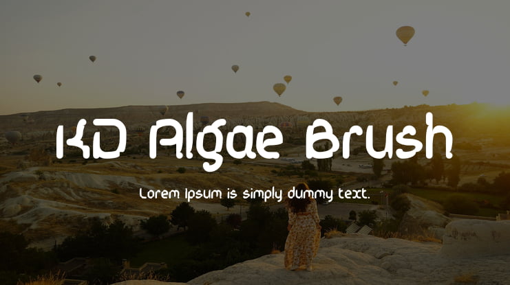 KD Algae Brush Font