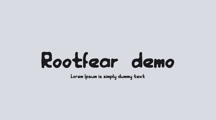 Rootfear (demo) Font