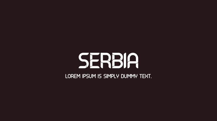 Serbia Font Family