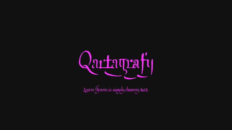 Qartagrafy Font