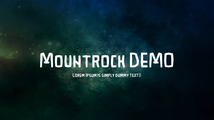 Mountrock DEMO Font