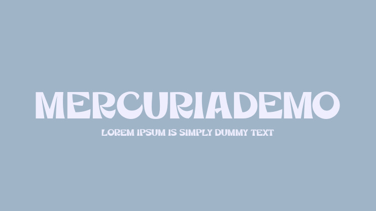 MercuriaDemo Font