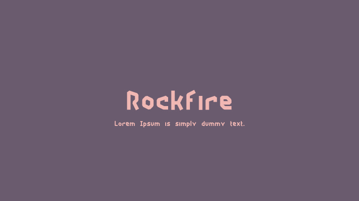 Rockfire Font