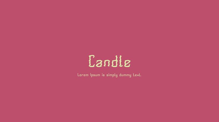 Candle Font