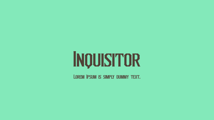 Inquisitor Font Family