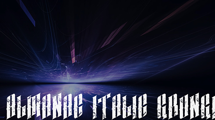 almanac  grunge Font