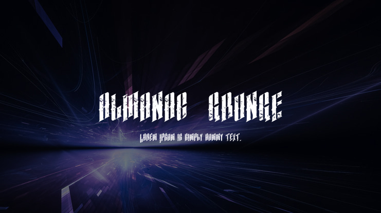 almanac  grunge Font