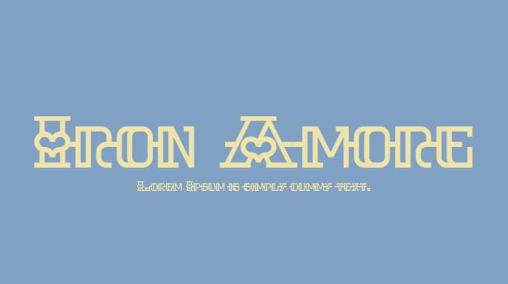 Iron Amore Font