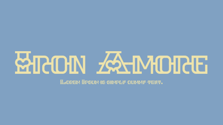 Iron Amore Font