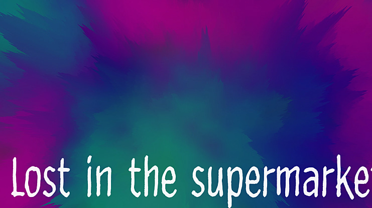 Lost in the supermarket Font