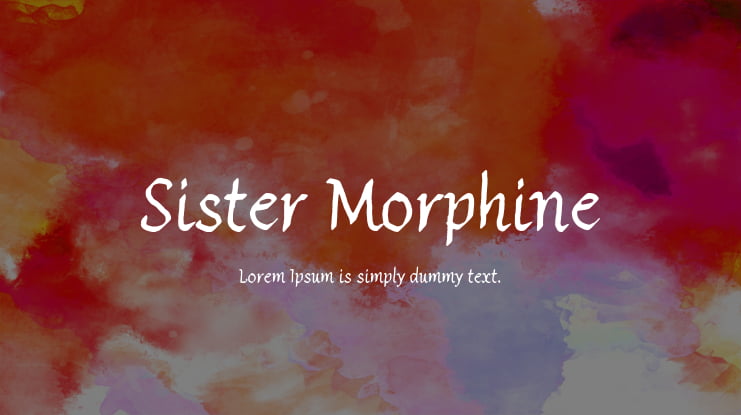 Sister Morphine Font