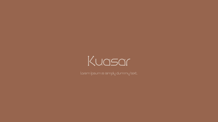 Kuasar Font
