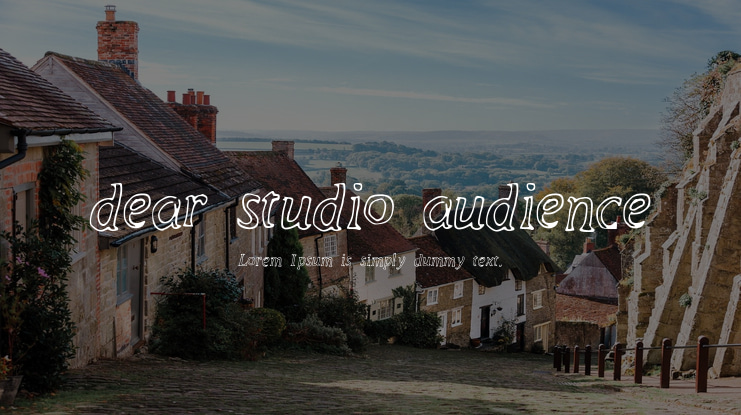 dear_studio_audience Font