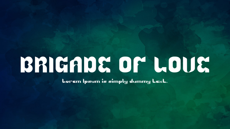 BRIGADE OF LOVE Font