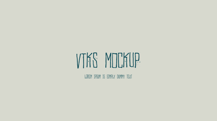Vtks MockUp Font