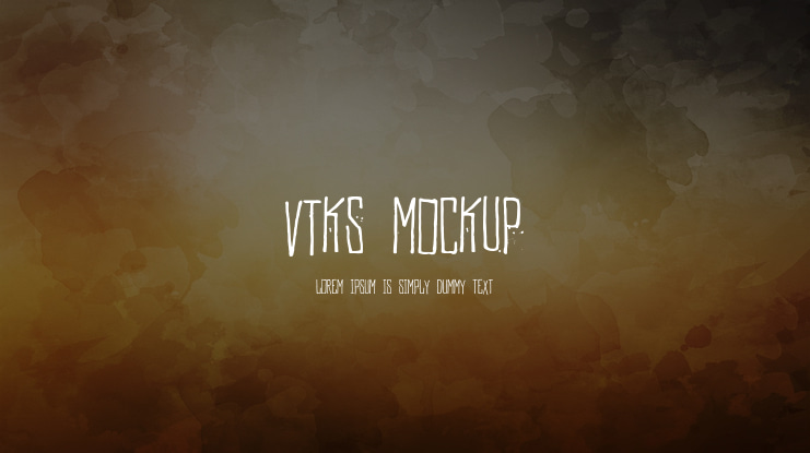 Vtks MockUp Font