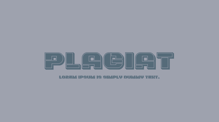Plagiat Font Family