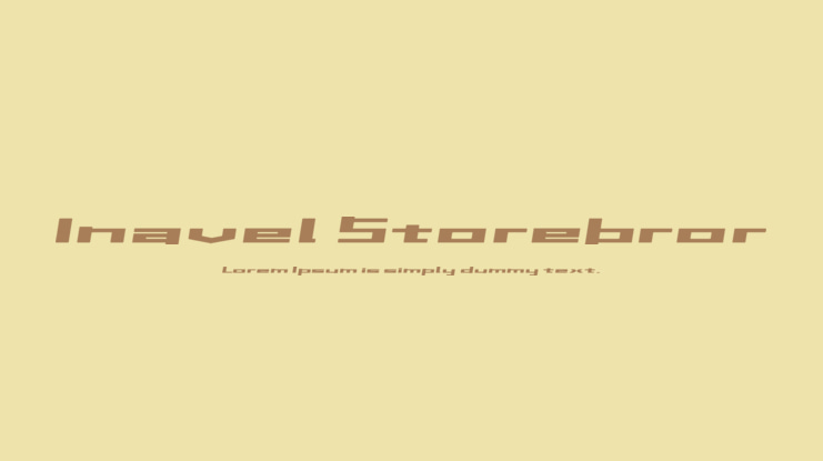 Inavel Storebror Font