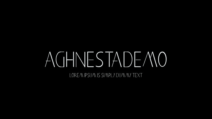 Aghnestademo Font