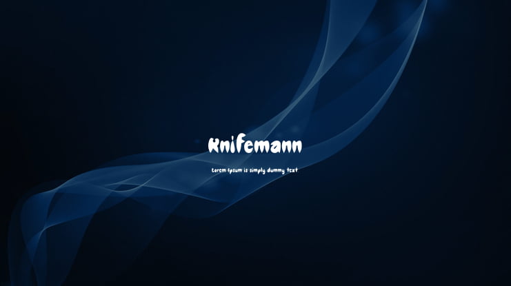Knifemann Font