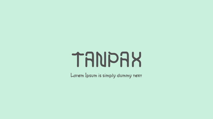 TANPAX Font