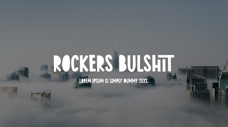 Rockers Bulshit Font