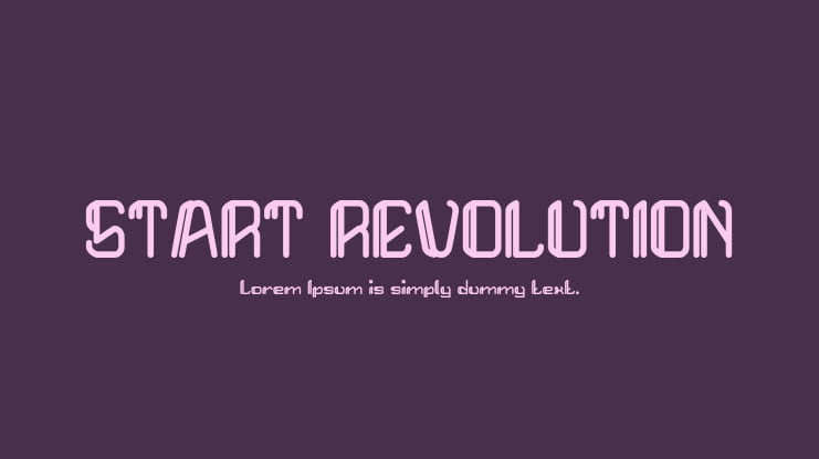 START REVOLUTION Font