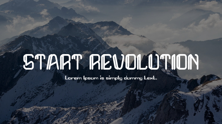 START REVOLUTION Font