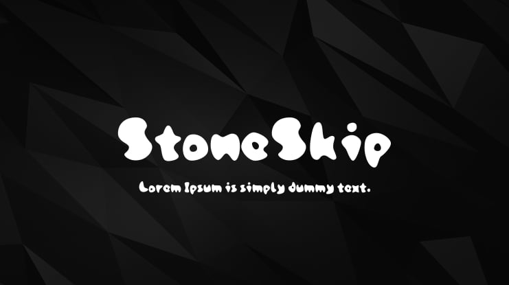 StoneSkip Font