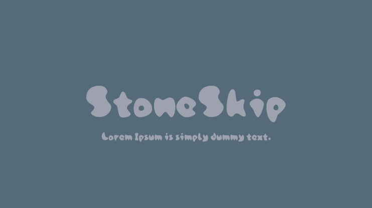 StoneSkip Font