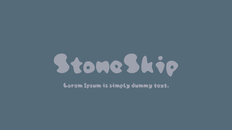 StoneSkip Font