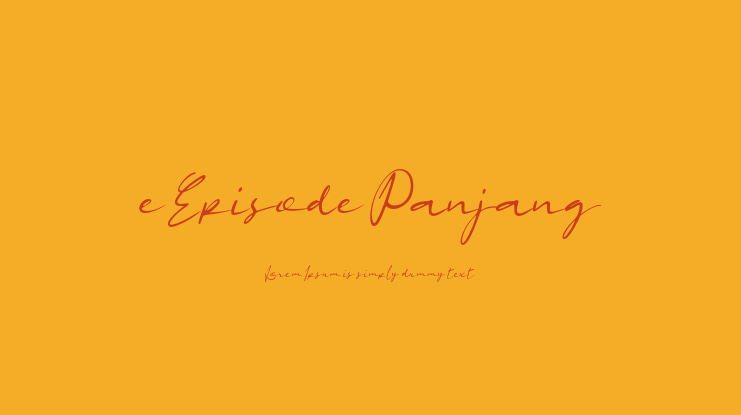 e Episode Panjang Font