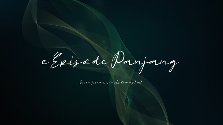 e Episode Panjang Font