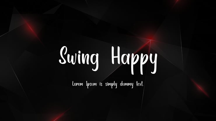 Swing Happy Font