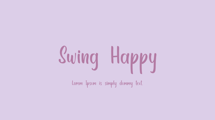 Swing Happy Font