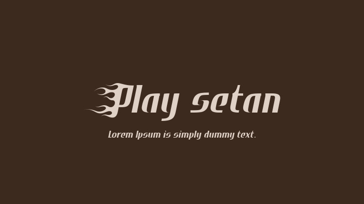 Play setan Font