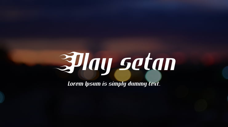 Play setan Font