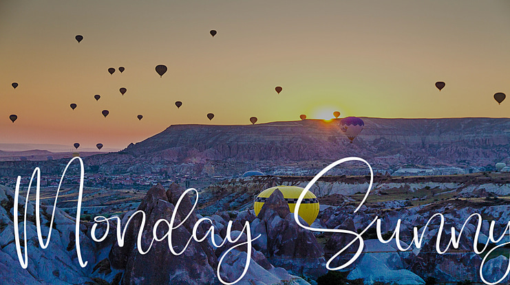 Monday Sunny Font
