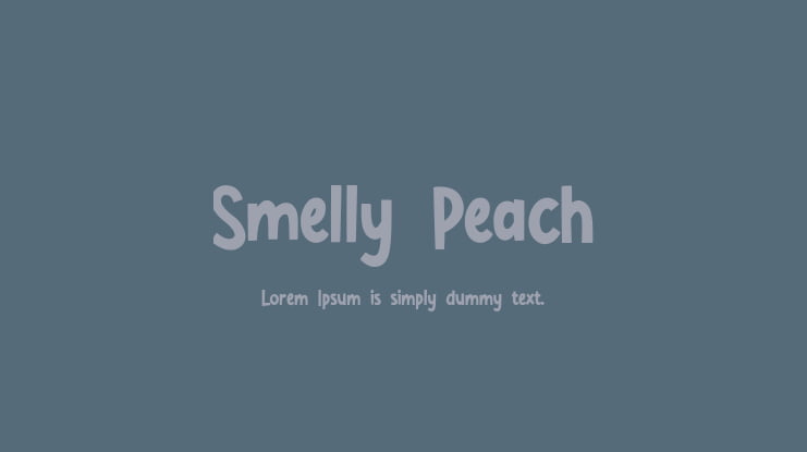 Smelly Peach Font Family