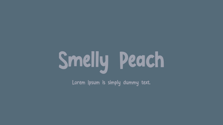 Smelly Peach Font Family