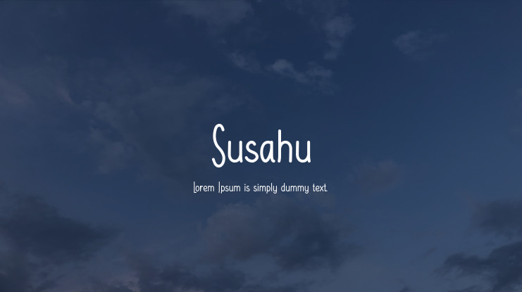 Susahu Font