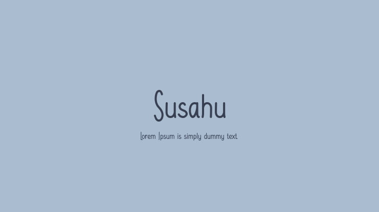 Susahu Font