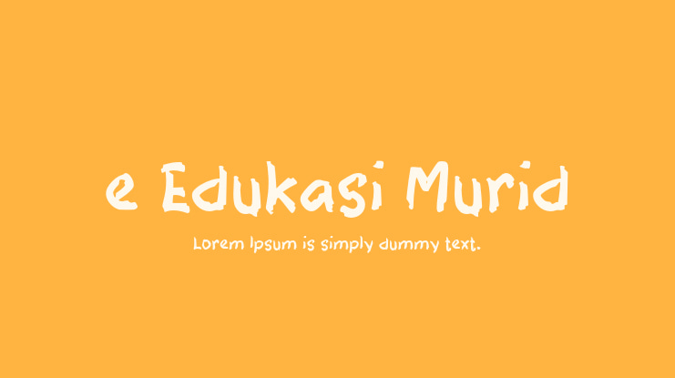 e Edukasi Murid Font