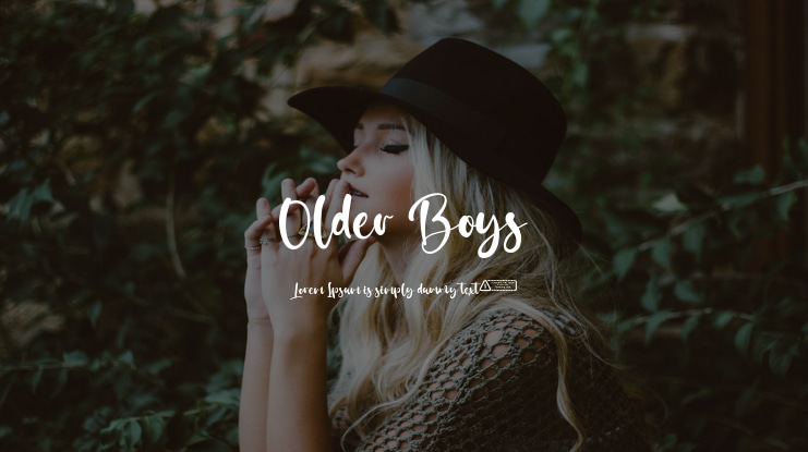 Older Boys Font