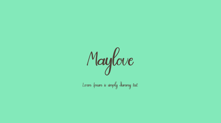 Maylove Font