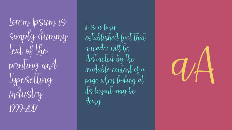 vellia - Personal Use Font